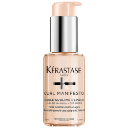 Kerastase Huile Sublime Repair Maitinamasis, daugiafunkcis garbanotų plaukų aliejus 50ml