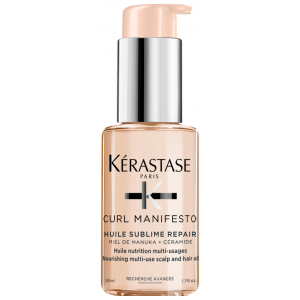 Kerastase Huile Sublime Repair Maitinamasis, daugiafunkcis garbanotų plaukų aliejus 50ml