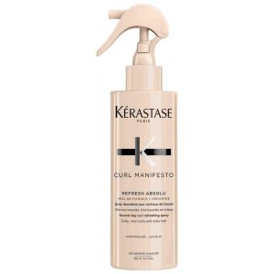 Kerastase Refresh Absolu Gaivinamasis, banguotų, garbanotų plaukų „antrosios dienos“ purškiklis 190ml